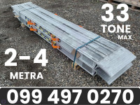 UTOVARNE RAMPE ZA ČELIČNE GUSJENICE ZA BAGER DO 33 T,  OD 2 DO 4 M