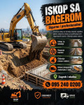 ISKOPI BAGEROM -TEMELJI, KANALI, ROVOVI I PRIPREMA TERENA