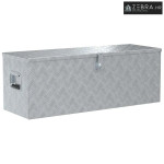 Aluminijska kutija 110,5 x 38,5 x 40 cm srebrna - Srebrno 110.5 x 38.5