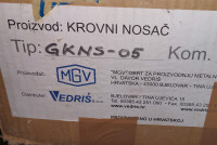NOSAČ KROVNI GROMOBRANSKE TRAKE - ZAVRNUTI