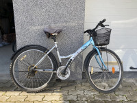 Ženski bicikl sivi Ocean s brzinama