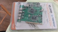 6-port USB 2.0/ FireWire Combo PCI adapter