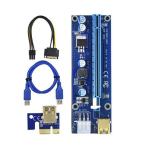 Adapter Extender Riser Card VER009S, USB 3.0 PCI-E 1x to 16x, LED ind.