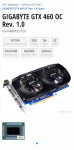 Gigabyte gtx 460 OC sa novim kabelom mini hdmi na hdmi