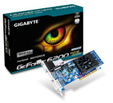 GIGABYTE NVIDIA GEFORCE6200 512MB GDDR2 AGP8X novo! box.