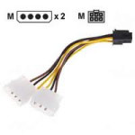 Kabel za graficku 2 x molex na 6-pin novo