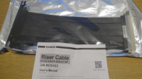 Zalman ZM-RCG422 PCI-e Riser Card Cable, kut 90, PCIe 4.0 x16, 22cm