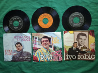 GRAMOFONSKE PLOČE. Singl. IVO ROBIĆ. 3 kom. Mob
