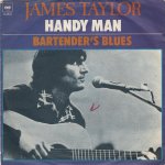 JAMES TAYLOR HANDY MAN / BARTENDER'S BLUES SINGL GRAMOFONSKA PLOČA