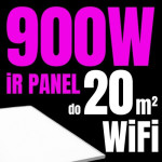 Infraboost ALU-C WiFi IR panel 900 W do 20 m²