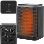 KAMINER Lumni PTC keramička ventilatorska grijalica, 1500 W, crna