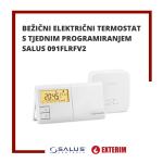 Bežični električni termostat s tjednim programiranjem Salus 091FLRFv2