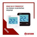 Engo Wi-Fi termostat za podno i električno grijanje bijeli ili crni