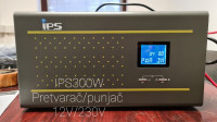 UPS - IPS 300W, PRETVARAČ/PUNJAČ 12V/230V čisti sinus
