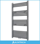 Kupaonski Radijator za Ručnike Centralno Grijanje Sivi 600 x 1160 mm -
