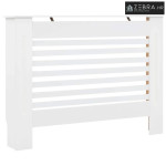 Maska za radijator - Pokrov za radijator bijeli 112 x 19 x 81,5 cm MDF