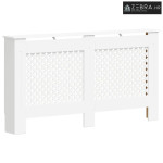 Maska za radijator - Pokrov za radijator bijeli 152 x 19 x 81,5 cm MDF