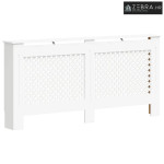Maska za radijator - Pokrov za radijator bijeli 172 x 19 x 81,5 cm MDF