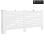 Maska za radijator - Pokrov za radijator bijeli 172 x 19 x 81,5 cm MDF