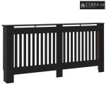 Maska za radijator - Pokrov za radijator crni 172 x 19 x 81,5 cm konst