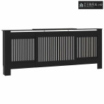 Maska za radijator - Pokrov za radijator konstruirano drvo crni 205 cm
