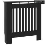 Maska za radijator - Pokrov za radijator konstruirano drvo crni 78 cm