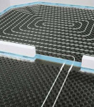 Uponor Tecto cijevi, stiropor 5 cm i dilatacijska traka