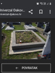 Grobno mjestu na gradskom groblju Đakovo