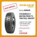 Guma za kamione 315/80R22.5 MIRAGE MG768 ON/OFF