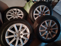 Zimske gume Goodyear 225/55/16 4 kom.+original Audi felge