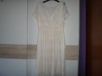 ASOS krasna haljina od čipke boje vanilije vel.44/46