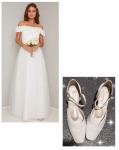 Chi Chi London vjenčanica i Rainbow club cipele na peticu za vjenčanje