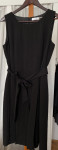 Crna haljina s resama vel 42/44 Calvin Klain ispod koljena kao nova