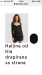 Crna haljina od tila Bershka- NOVA