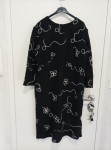 CRNO-BIJELA IZVEZENA HALJINA 44/46