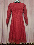 NOVO Crvena čipka haljina