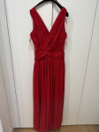 Duga crvena svečana haljina Mango