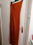 Duga narančasta svečana haljina