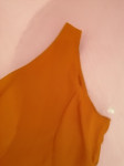 Duga narančasta svečana haljina
