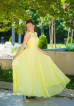 Duga žuta svečana večernja haljina Giovanni