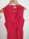 H&M crvena haljina na volan, vel 38