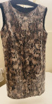 Haljina vel L animal print s bezbojnim sljokicama  streč NOVO