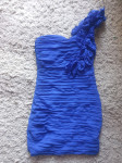 Haljina uska uz tijelo kraljevsko plava