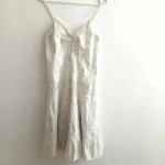 Ljetna bijela haljina izvezena 36