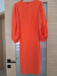 Midi narančasta haljina, vel.S/M