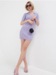 Mini haljina s ovratnikom - lila I Sinsay