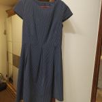 Orsay  novo plava haljina sa bijelim točkicana