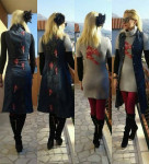 Oslikana traper haljina