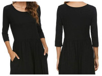 Pieces - crna haljina / tunika - 42