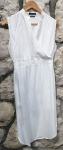 Reserved bijela haljina s prorezima